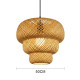 Straw Chandelier Large